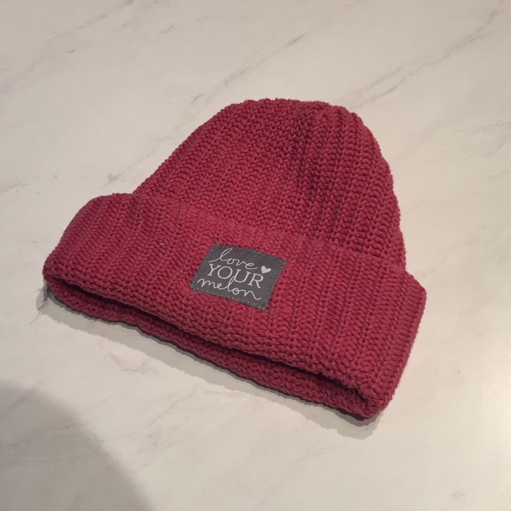 Pink Love Your Melon beanie